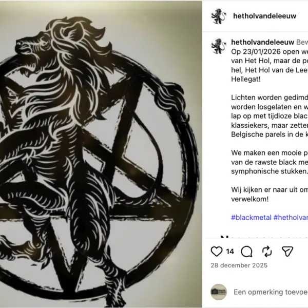 Volkscafé in Ninove dweept met nationaalsocialistische black metal